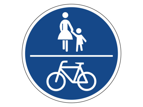 Verkehrszeichen 240 Gemeinsamer Fuss Und Radweg Radfahrausbildung Grundschule Parcours